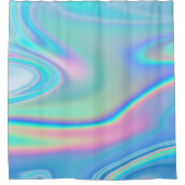 Rideaux De Douche Abstrait arc-en-ciel holographique (Devant)