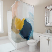 Rideaux De Douche Abstrait arrière - plan d'art moderne. Peinture gr (En situation)