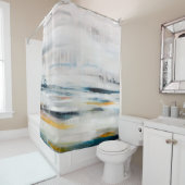 Rideaux De Douche Abstrait arrière - plan de peinture moderne. Conte (En situation)