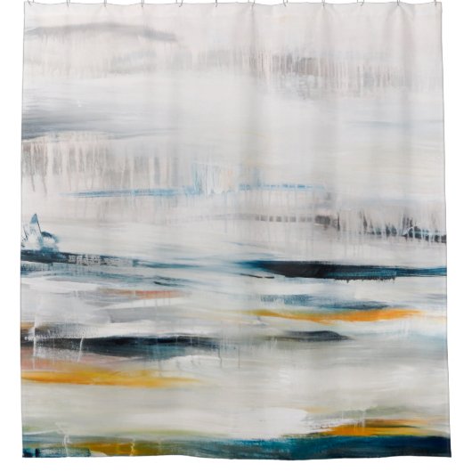 Rideaux De Douche Abstrait arrière - plan de peinture moderne. Conte (Devant)