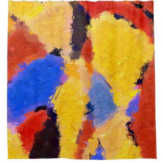 Rideaux De Douche Abstrait au milieu du siècle (Devant)