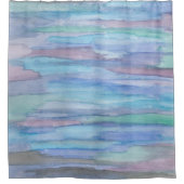 Rideaux De Douche Abstrait bleu : Janvier matin (Devant)