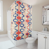 Rideaux De Douche Abstrait du milieu du siècle : design moderne et t (En situation)