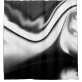 Rideaux De Douche Abstrait en noir et blanc (Devant)