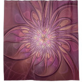 Rideaux De Douche Abstrait Floral Fractal Art Berry couleurs (Devant)