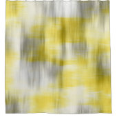 Rideaux De Douche Abstrait gris jaune (Devant)