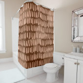 Rideaux De Douche Abstrait moderne du milieu du siècle (En situation)