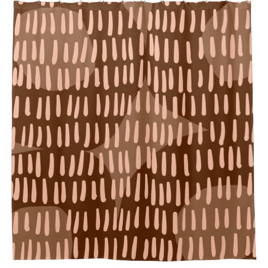 Rideaux De Douche Abstrait moderne du milieu du siècle (Devant)