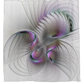 Rideaux De Douche Abstrait moderne Shy Imaginaire Figure Fractal Art (Devant)