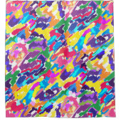 Rideaux De Douche Abstrait multicolore (Devant)
