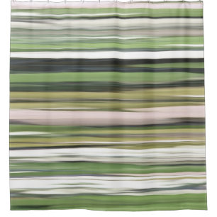 Rideaux De Douche Abstrait n° 2 : Flou vert olive
