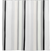 Rideaux De Douche Abstrait noir, blanc et vert (Devant)