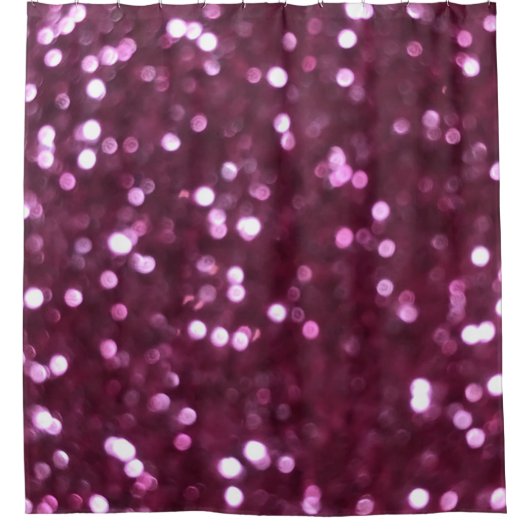 Rideaux De Douche Abstrait rose, lumières déconcentrées bokeh. (Devant)