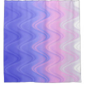 Rideaux De Douche Abstrait rose vif et violet (Devant)