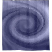 Rideaux De Douche Abstrait tourbillon bleu violet marine moderne pri (Devant)