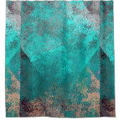 Rideaux De Douche abstrait turquoise turquoise grunge arrière - plan (Devant)
