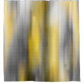 Rideaux De Douche Abstrait vertical jaune et gris (Devant)