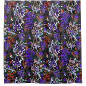 Rideaux De Douche Abstraite brosse à éclat moderne style fashionab (Devant)