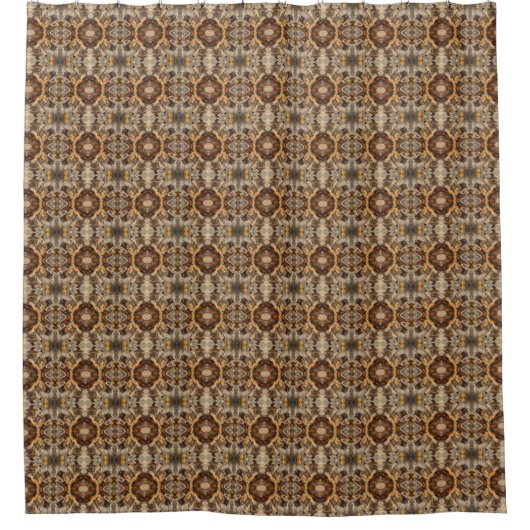 Rideaux De Douche Abstraite gelée Nature Rusty Brown (Devant)