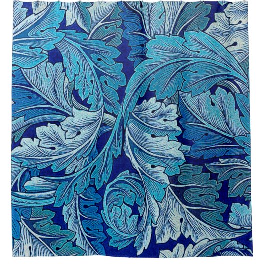 Rideaux De Douche Acanthus Blue, William Morris (Devant)