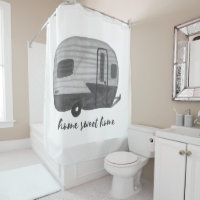 Accueil Sweet Home Rétro RV Remorque Camper Aquare