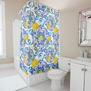 Rideaux De Douche Acitrus d'été, boho, bohème, floral méditerran