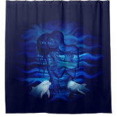 Rideaux De Douche Acte de passion - paire avec paire dauphin (Devant)