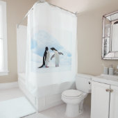 Rideaux De Douche Adelie Penguins (En situation)