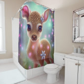 Rideaux De Douche adorable Fête de Noël (En situation)