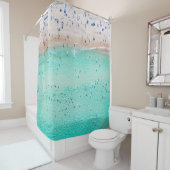 Rideaux De Douche Aerial Bondi Beach, Sydney, été. (En situation)