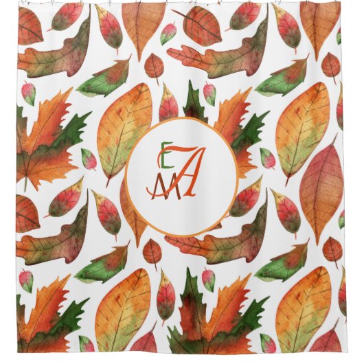 Rideaux De Douche Affaire Orange Green Decor (Devant)