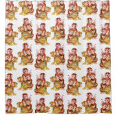 Rideaux De Douche "Affaires de singe " (Devant)