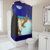 Rideaux De Douche Affiche brillante (En situation)