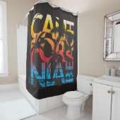 Rideaux De Douche Affiche de plage de la Californie (En situation)