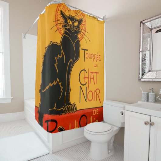 Rideaux De Douche Affiche de Steinlen (En situation)