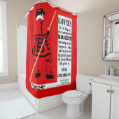 Rideaux De Douche Affiche vintage Harper's Magazine Beefeater (En situation)