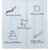 Rideaux De Douche Affirmations Positives (Devant)