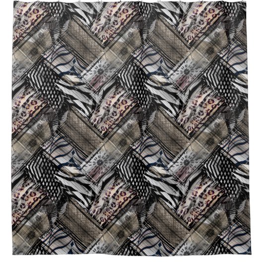 Rideaux De Douche Africain, ethnique. (Devant)