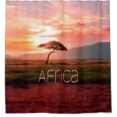 Rideaux De Douche Afrique Coucher de soleil (Devant)