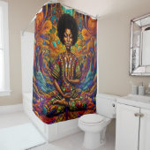 Rideaux De Douche Afrocentric buddhacore 003 (En situation)