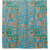 Rideaux De Douche Afrocentric Geometric Shower Curtains (Devant)