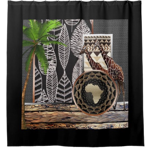 Rideaux De Douche Afrocentrique (Devant)