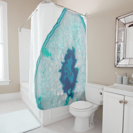 Rideaux De Douche Agate bleu marine d'Aqua Marine #1 #gem #décoratio (En situation)