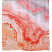 Rideaux De Douche Agate minérale de luxe Rose Gold Blush (Devant)