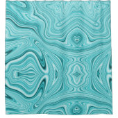 Rideaux De Douche Agate turquoise moderne (Devant)
