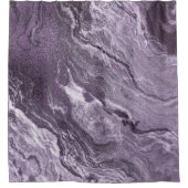 Rideaux De Douche Agate violette cristallisée | Moody Marbled Stone (Devant)