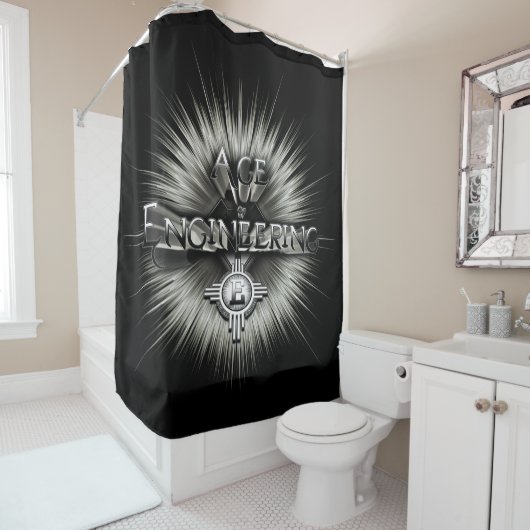 Rideaux De Douche Âge De L'Ingénierie ISOTXT (En situation)