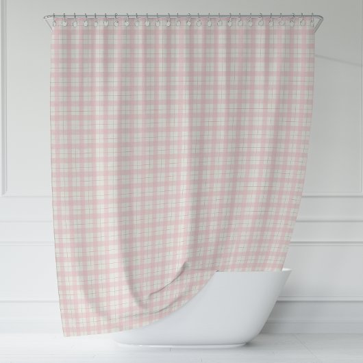 Rideaux De Douche Agritourisme rose simple