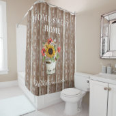 Rideaux De Douche Agritourisme rustique en bois déprimé Maison Sweet (En situation)