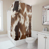 Rideaux De Douche Agritourisme rustique Pays de l'Ouest Cowboy Vache (En situation)